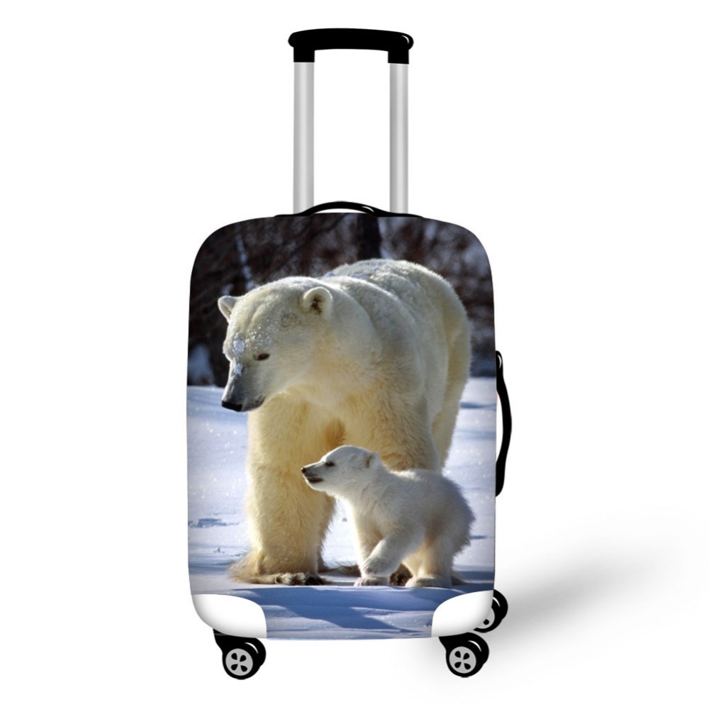 Waterproof Suitcase Cover Protector - Orso polare animale custodia protettiva per
