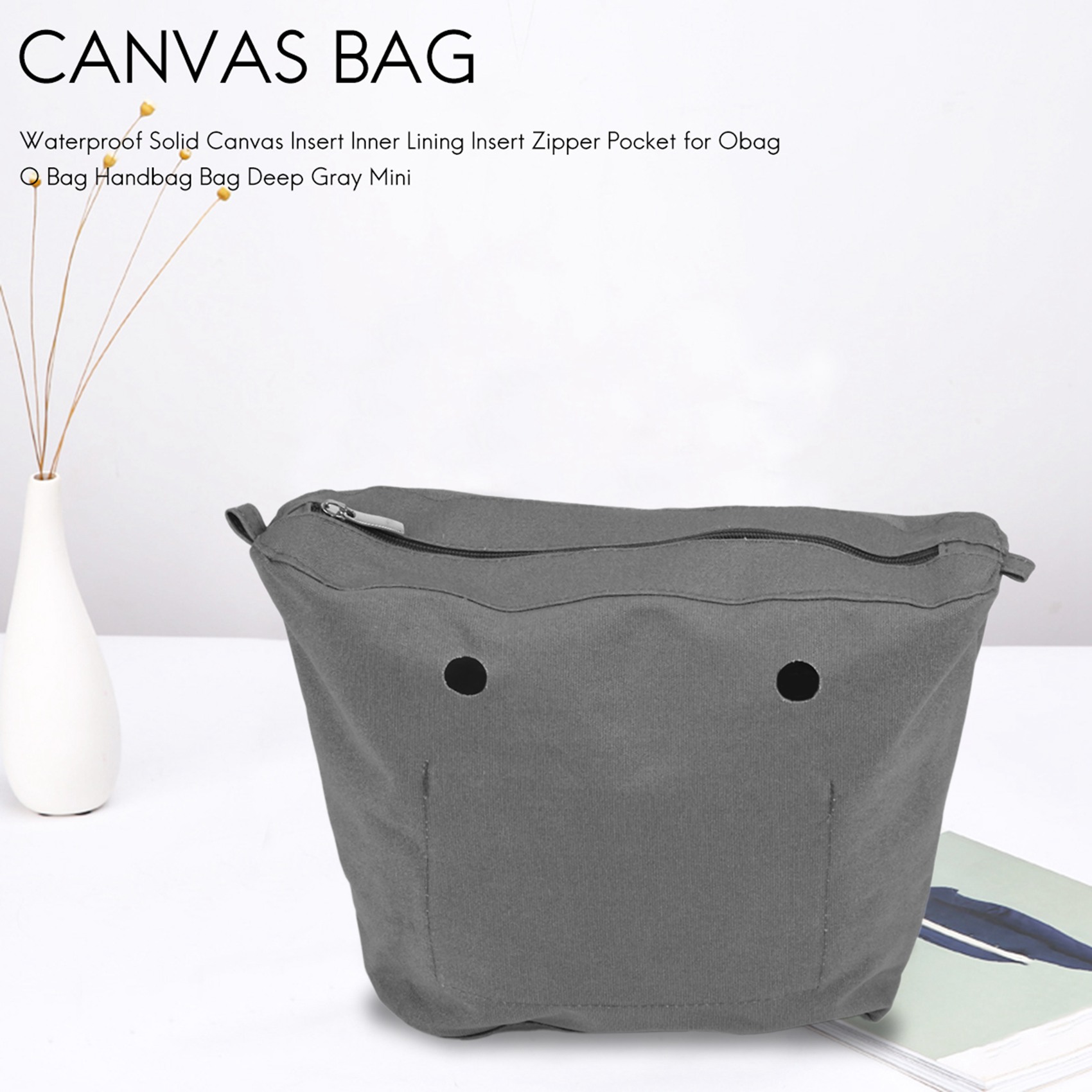 Handbags - ABQR Inserto in tela solida impermeabile