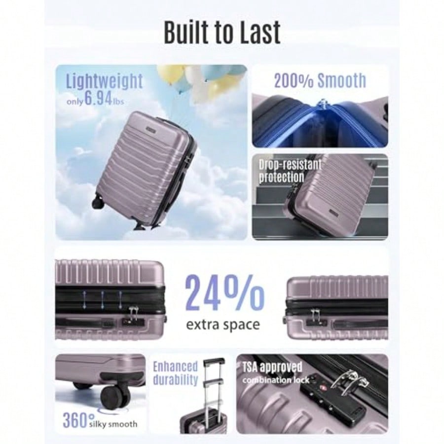 Valigia Espandibile da Cabina  - Spinner Wheel Rolling Suitcase 20 Inch recensione e prezzo