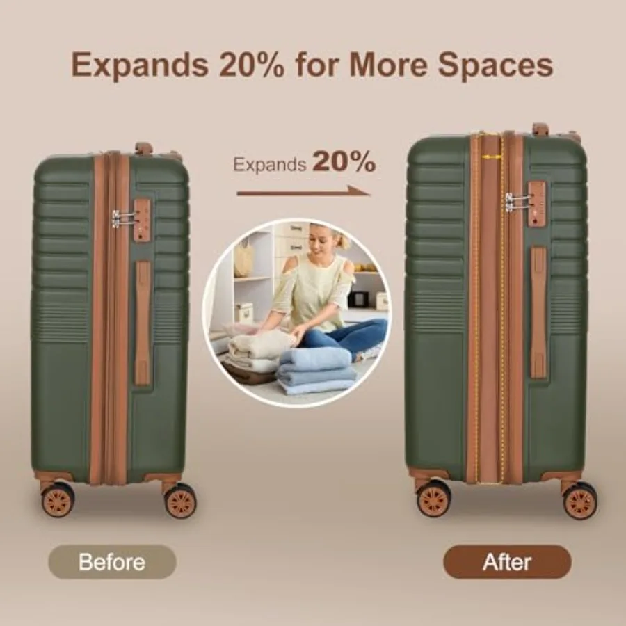 Set di valigie espandibili in  - Expandable Hard Shell Luggage Set recensione e prezzo
