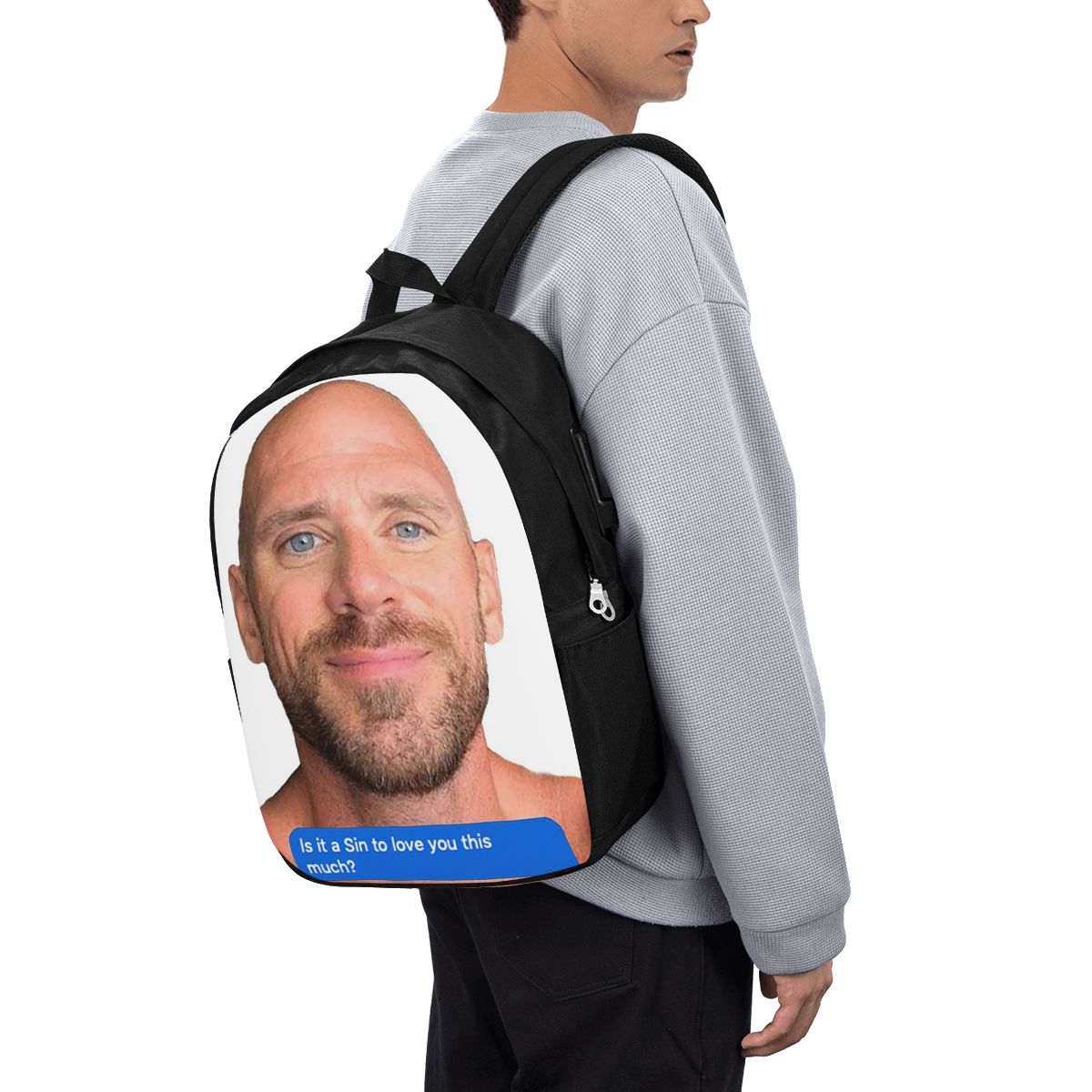Zaino Johnny Sins Flirty Text  - Travel Bags recensione e prezzo