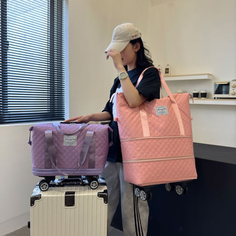 Nuovo borsone in tessuto Oxfor - Foldable Rolling Luggage Bag recensione e prezzo