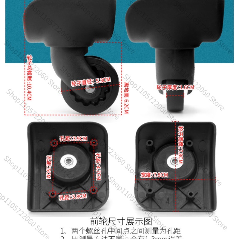 Per BW042 #   Ruota di ricambi - Silent Replacement Luggage Wheels recensione e prezzo