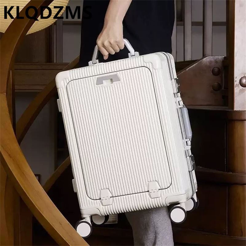 KLQDZMS Valigia da viaggio con - Front Opening Laptop Luggage 24 Inch recensione e prezzo