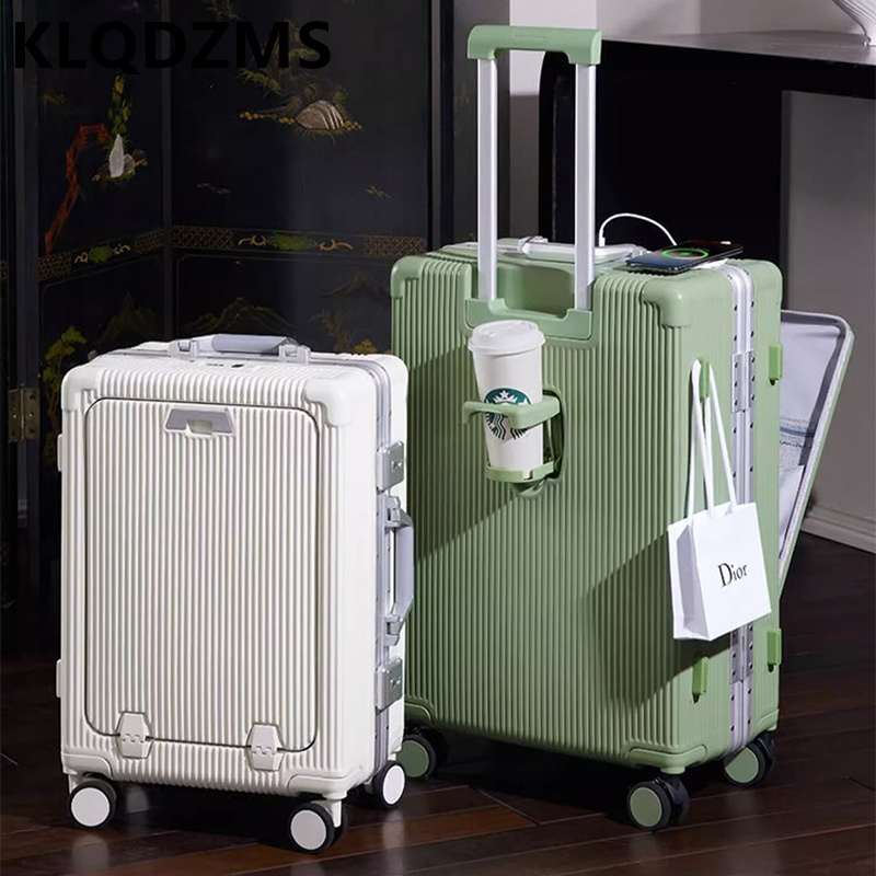 KLQDZMS Valigia da viaggio con - Front Opening Laptop Luggage 24 Inch recensione e prezzo