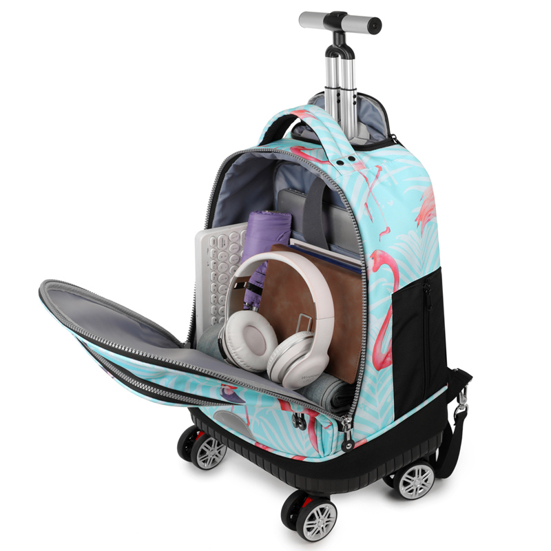 Zaino con ruote con ruote gire - Foldable Rolling Luggage Bag recensione e prezzo